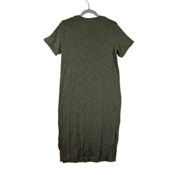 TShirt Dress Short Sleeve Midi Jessica Simpson Green S Crew Pockets Casual Layer - Picture 2 of 12